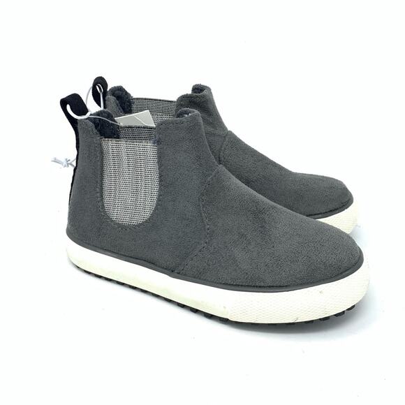 Cat & Jack Anton Gray Mid Top Sneakers Size 5 - Picture 1 of 5